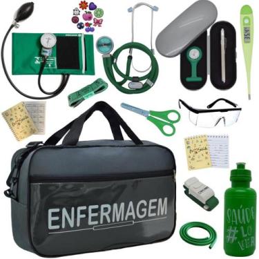 Imagem de Kit Enfermagem Top Cores Premium Completo Estagio Estetoscopio Aparelh