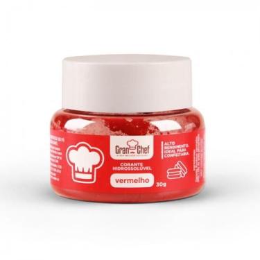 Imagem de Corante hidrossolúvel em pó 30g gran chef , Vermelho