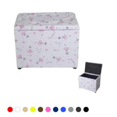 Imagem de Promoção Puff Baú Retangular Espaçoso Moderno - Realizar, Bailarina