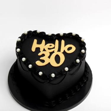 Imagem de C615 Hello 30 Birthday Cake Topper,Cheers to 30 Years, Funny 30th Birthday Party Decorations Happy 30th Birthday Anniversary Party Decorations Supplies