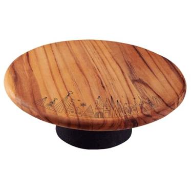 Imagem de Suporte para Bolo Casa Natal em Madeira Teca FSC Tramontina