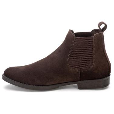 Imagem de Bota Chelsea Feminina Couro DIfranca PN1777 - Café - Polo North, 39