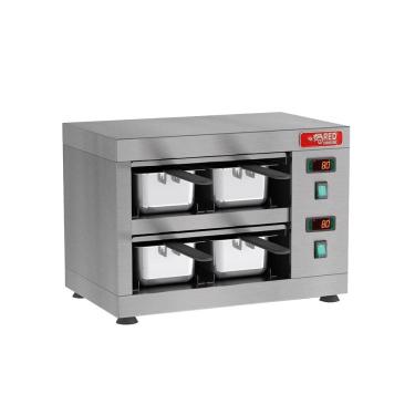 Imagem de Conservador De Proteínas Horizontal 50 A 100ºc 800W 4 Cubas 1/3 Coproh4 220v - Red Chameleon 220V