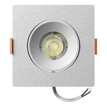 Imagem de Spot De Embutir Quadrado Led 7W Luz Amarela Bronzeart - Llum Bronzeart