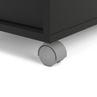 Imagem de Gaveteiro 4 Gavetas com Rodízios Maia Politorno Preto