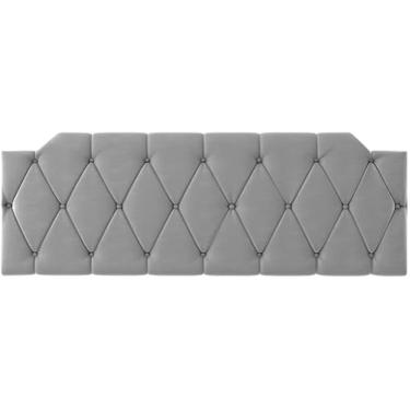 Imagem de Cabeceira Painel Estofada Suspensa 1,40 Cama Box casal (Cinza)