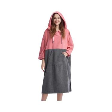Imagem de Roupão De Banho De Manga Média Absorvente E De Secagem Rápida Para Mer