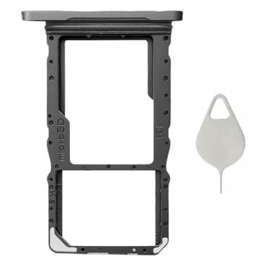 Imagem de Ubrokeifixit Bandeja de cartão micro SD Galaxy Tab A9+ X210 X215 X216, substituição para compartimento para cartão SIM único para Samsung Galaxy Tab A9+ SM-X210, X215 LTE, X216 5G, com pino de ejeção