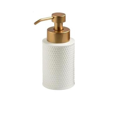 Imagem de Dispensador de sabão líquido para dispensador de sabão de cozinha, garrafa dispensadora de cerâmica, sabonete de mão, gel de banho, xampu, garrafa, suprimentos de banheiro, dispensador de sabão bomba