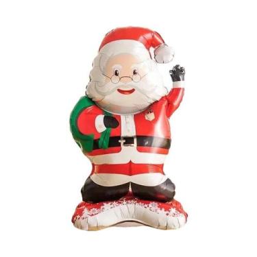 Imagem de Balão Inflável Gigante De Papai Noel De 47 Polegadas Para Decorações D