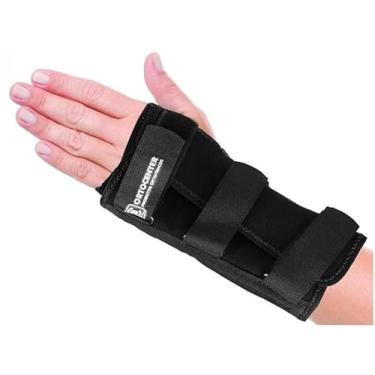 Imagem de Tala Imobilizadora para Punho Esquerdo Curto, Preto, Grande, Ortocenter