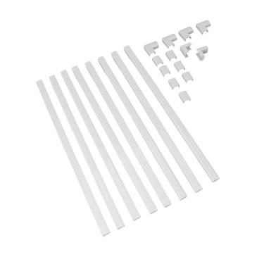 Imagem de FTVOGUE Cord Hider, Kit de Canal Corretivo de Cabo para Tv Office Com 8 Canais de Cabo 7 Conectores 4 Cotovelos Planos 15,75x0,59x0,35in