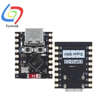 Imagem de Placa De Desenvolvimento Super Mini ESP32-C3 Com Processador De 32 Bit
