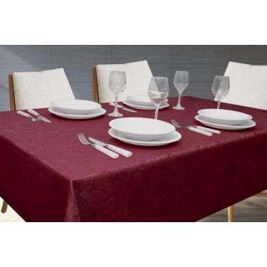 Imagem de Toalha de Mesa Jacquard 100x100 Admirare, Carmim
