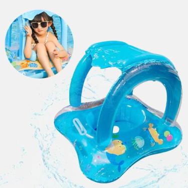 Imagem de Boia Bote Bebê Cobertura Fralda Infantil Inflável Proteção - SUMER VER