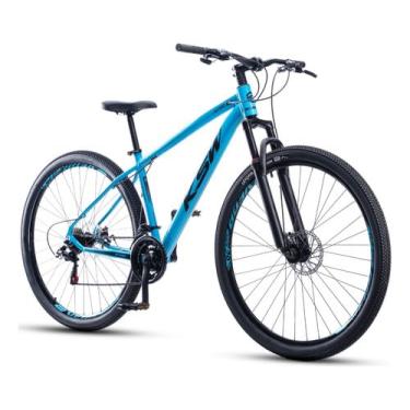 Imagem de KSW Bicicleta XLT 100 27 V Aro 29 Quadro Alumínio Freio A Disco (Azul, 15")