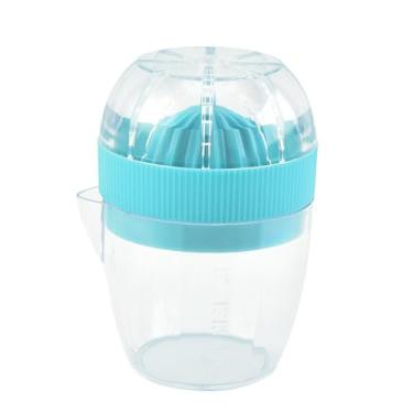 Imagem de Espremedor de limão | Espremedor manual pequeno com copo medidor e coador | Utensílios de cozinha, espremedor de cítricos, espremedor de frutas multifuncional para limão limão laranja