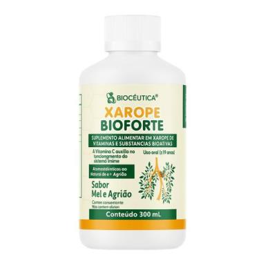 Imagem de 6 unidades Xarope Bioforte Mel e agrião 300ml Natural Gripe - Biocêuti