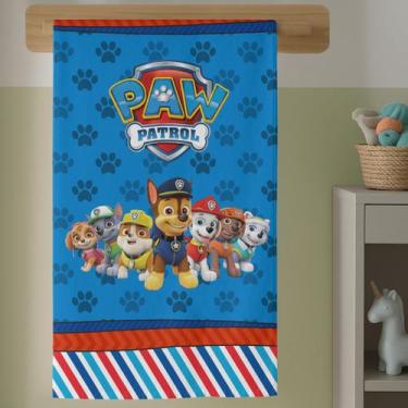 Imagem de Toalha Para Banho Menino e Menina Com Estampa Colorida Desenho Patrulh