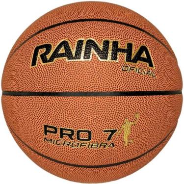 Imagem de Bola Basquete Rainha Pro 7 Microfibra Masculina Oficial Indoor