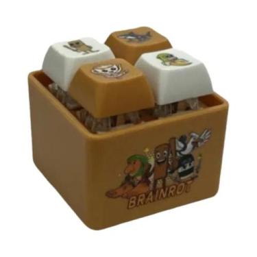 Imagem de Brinquedo Antiestresse Italiano Brainrot Tung Tung Tung Sahar Com Botõ