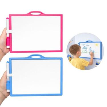 Imagem de Kit 4 Lousa de Recados Quadro Branco 20x15cm - Ami