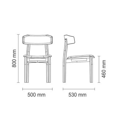 Imagem de Cadeira Tramontina çairé Ritmo Em Madeira Tauari Com Estofado Bege