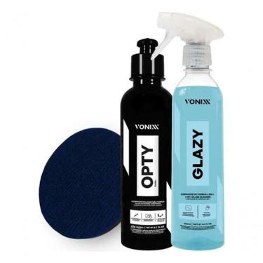 Imagem de Kit Polimento Vidros Profissional Opty Glazy Boina Vonixx