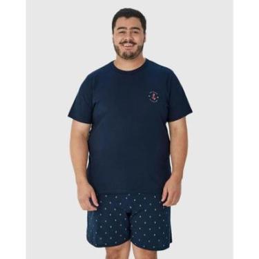 Imagem de Pijama Masculino Algodão Manga Curta Malwee Plus Ref. 121173-Masculino