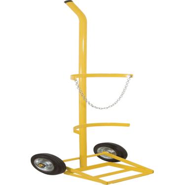 Imagem de Carrinho Para Transportar Cilindro Simples Roda Borracha Mac