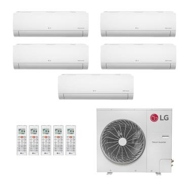Imagem de Ar-Condicionado Multi Split Inverter LG 52.000 (3x Evap HW 9.000 + 2x Evap HW 18.000) Só Frio 220V								