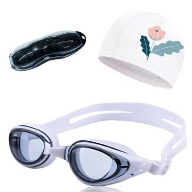 Imagem de Kit Óculos Touca e Estojo para Natação Adulto Proteção UV - Hero Band,