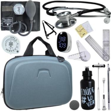 Imagem de Kit Fisioterapia Maleta Goniometro Martelo Buck Completo - Love Saude,