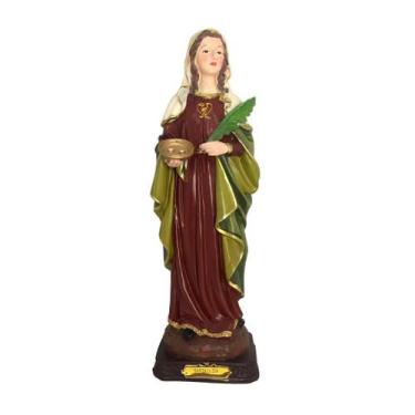 Imagem de Imagem Sacra Em Resina De Santa Luzia - Imporiente, 30cm