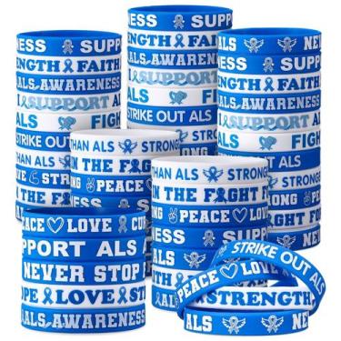 Imagem de Pulseiras de silicone PullCrease ALS Awareness x100