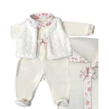 Imagem de Kit roupinha de maternidade de bebe macacao masculino e feminino antia