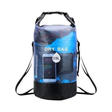 Imagem de Bolsa Impermeável De 10L 20L Para Natação, Trekking, Rafting, Navegaçã