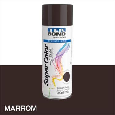 Imagem de Kit C/2 Tinta Spray Tek Bond Secagem Rápida 350ml, Marrom