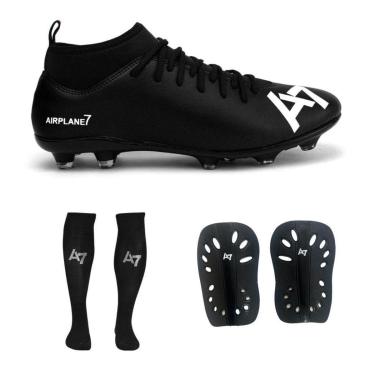 Imagem de Chuteira Botinha De Campo + Meião + Caneleira A7-Masculino