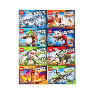 Imagem de Brinquedo De Blocos De Montar Italian Brainrot Tung Tung, Figura Colec