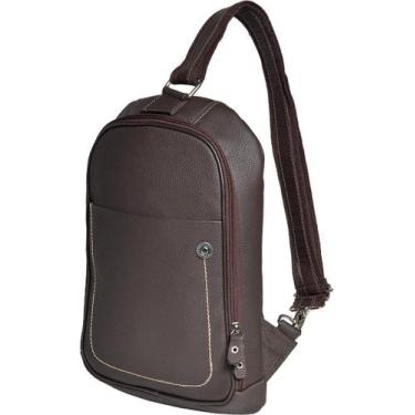 Imagem de Mochila em Couro - Handle Urban. - LARGADÃO - COURO E LONA, Café