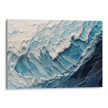 Imagem de Quadro Mar - Pintura do Movimento das Ondas Eternas - Mioquadros, 90x6