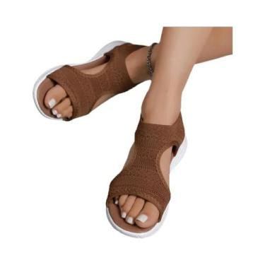 Imagem de Sandálias Casuais De Verão Confortáveis Para Mulheres, Estilo Romano C