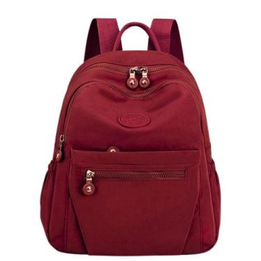 Imagem de Kit Mochila Feminina com Estojo de Nylon Leve - Faculdade Escola Traba