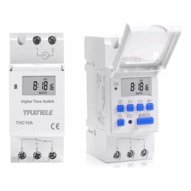 Imagem de Relé Interruptor Horário (timer) Thc15a 220v 16on/off Din. - Taxnele