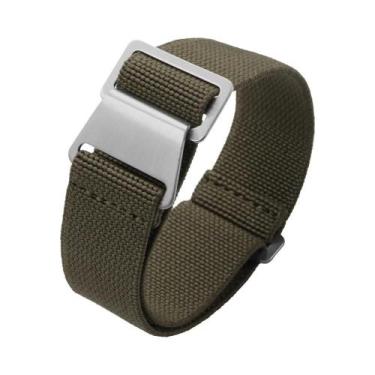 Imagem de Pulseiras De Relógio De Nylon Elástico E Respirável 18mm 20mm 22mm Par