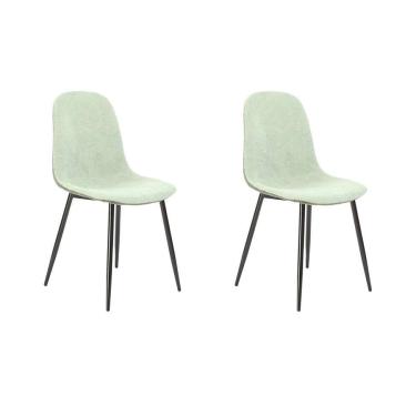 Imagem de Conjunto com 2 Cadeiras Sindy Verde