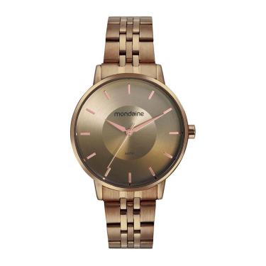Imagem de Relógio MONDAINE feminino analógico marrom 32682LPMVME7
