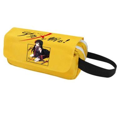 Imagem de Bolsa de lápis Akames ga Kills Anime Pencil Box impermeável - yiweisai