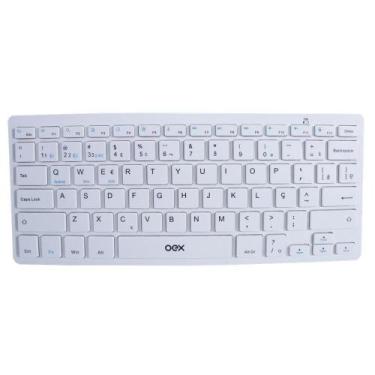 Imagem de Teclado Sem Fio Wireless Elite Duo OEX TC508 ABNT2 Branco